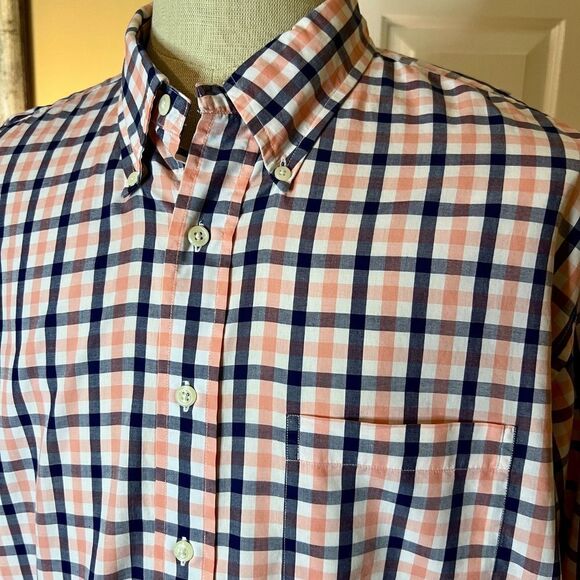 EUC Mens Brooks Brothers Plaid Check Button Down Long Sleeve Sport Shirt Size XL - Picture 2 of 2
